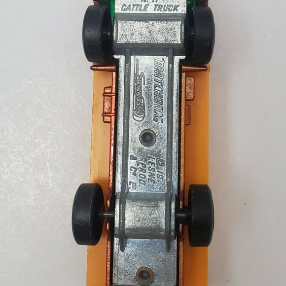 Matchbox N71 CATTLE TRUCK 1976 RED/ORANGE - Picture 6 of 6